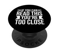 Se riesci a leggere questo sei troppo vicino Introverso PopSockets PopGrip Adesivo