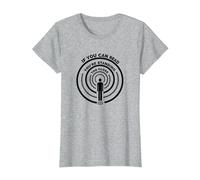 Se riesci a Leggere Questo Sei Troppo Vicino Maglietta, Donna, Grigio Melange, 3XL