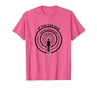 Se riesci a Leggere Questo Sei Troppo Vicino Maglietta, Uomo, Rosa mélange, 3XL