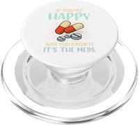 Se sei felice e lo sai, è la citazione divertente delle tue medicine PopSockets PopGrip per MagSafe