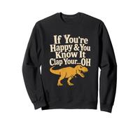 Se Sei Felice e Lo sai Funny Dinosaur T Rex Felpa