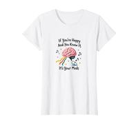 Se Sei Felice e Lo sai, Sono i Tuoi farmaci Maglietta, Donna, Bianco, XXL