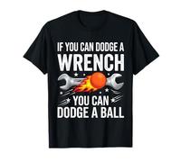 Se Si può schivare Una Chiave Vintage Dodgeball Maglietta