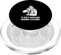 Se solo il sarcasmo bruciava calorie divertente palestra PopSockets PopGrip per MagSafe