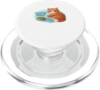 Se sono lunatico, dammi un gatto buongustaio con una ciotola di cibo PopSockets PopGrip per MagSafe