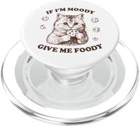 Se sono lunatico, dammi una divertente voglia di gatti e biscotti PopSockets PopGrip per MagSafe