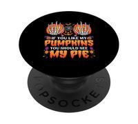 Se ti piacciono le mie zucche dovresti vedere la mia stagione spettrale della torta PopSockets PopGrip Adesivo