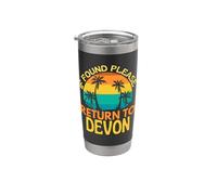 Se trovato per favore torna al Devon, Amo il Devon Day Bicchiere termico in acciaio inox doppia parete
