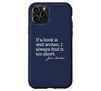 Se un libro ben scritto troppo breve Jane Austen citazione Meme BACK Custodia per iPhone 11 Pro