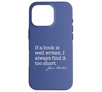 Se un libro è ben scritto troppo breve Jane Austen citazione Meme Custodia per iPhone 16 Pro