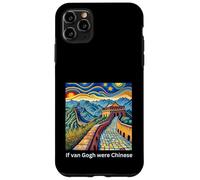 Se Van Gogh fosse Cinese Divertente Notte Stellata Grande Muraglia Cina Custodia per iPhone 11 Pro Max