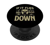 Se vola muore se è marrone è giù Caccia PopSockets PopGrip Adesivo