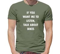 Se Vuoi Che Ti Ascolti, Parla Di Biciclette - Maglietta Da Uomo - Bicicletta