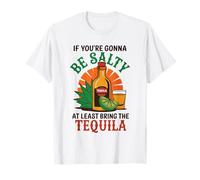 "Se vuoi essere salato almeno porta la tequila" divertente Maglietta