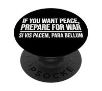 SE VUOI LA PACE PREPARATI PER LA GUERRA SI VIS PACEM PARA BELLUM PopSockets PopGrip Adesivo