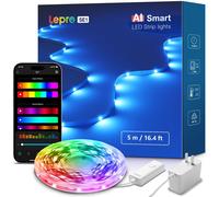 SE1 AI RGB Striscia LED 5M Smart Strisce LED Luci Natale per Camera da Letto