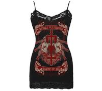 Se7en Deadly House Of Peccato 20s Maschietta Pinup Goth Punk Canotta Top 2039-C