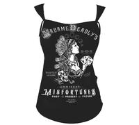 Se7en Deadly Misfortune Cassiere Teschio Gitano Gotico Punk Rocker Tank Maglia T