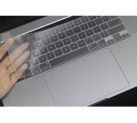 Se7enline Compatibile con MacBook Pro 13" e MacBook Pro 16" tastiera cover per MacBook Pro modello A2141/A2289/A2338 M1 M2/A2251 Touch Bar Touch ID layout US, trasparente gelo