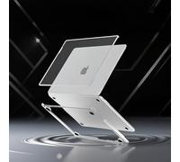 Se7enline Custodia ultra sottile e leggera, trasparente, compatibile con MacBook Air 13,6" M4 M3 M2, 2022-2025 A3240/A3113/A2681, antigraffio e a prova di impronte digitali, con copertura per tastiera