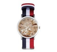 Sea Adventure Old Map Orologio sportivo per uomo donna cinturino in nylon orologio analogico al quarzo, Stile:, regular, Cinturino