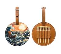 Sea and Sail - Borsa per tee da golf, facile da trasportare e più efficiente per giocare a golf, colore: Marrone