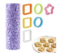 Sea Animal Cookie - 3D Printed Embossing Cutter Set | Fondant Stamp Roller