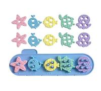 Sea Animal Stacking Toys for Kids - 16pcs Silicone Building Blocks, Educational Sorting & Stacking Toy for Boys & Girls Ages 3+