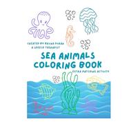 Sea Animals: Coloring Book: Color, Trace, & Match