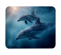 Sea Animals Dolphin (2) Design Tappetino Mouse Lavabile Tappetini Mouse Soffice Mousepad per Casa Lavoro Pc 25X30Cm