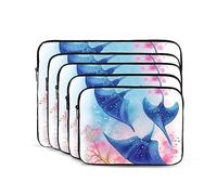 Sea Animals Stingrays Custodia per laptop da 13 pollici Custodia per laptop portatile antiurto moda borsa per laptop per donne uomini valigetta per laptop