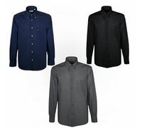 SEA BARRIER 3 Camicie da 3XL a 6XL Valdes Comode Casual Colorate Manica Lunga in Puro Cotone Uomo Taglie Forti Profumatore Saggio Scuri 6XL