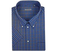 SEA BARRIER Camicia Uomo Mezza Manica Corta Taglie Forti Comode con Taschino 3XL 4XL 5XL 6XL (3XL(46-47) - Rettone 100% Cotone)