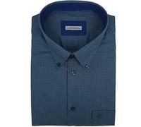 SEA BARRIER Camicia Uomo Sportiva Puro Cotone Taglie comode Forti Manica Lunga 5XL 6XL 47 49 (4XL(48-49) - Nero)