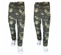 Sea Barrier Pantalone Mimetico Cargo Jonathan Foderato in Morbido e Caldo Pile Set 1 o 2 Pezzi con Tasche Laterali e Coulisse Uomo MIMETICO2PZ M