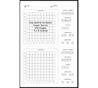 Sea Battle Portable Paper Game 120 pages, 6 x 9 Inches: Gifts for those like to play games on the go
