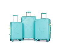 Sea choice Set di Valigie Rigide 3 Pezzi Estensibile con Stampa Stelle Set Bagaglio da Viaggio con Porta Bicchieri Lucchetto TSA e 4 Ruote 360° Capienza XL Ideale per Viaggi Vacanze e Shopping
