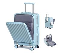 Sea choice Valigia Bagaglio a Mano con Tasca Frontale per Laptop 20" PC Valigia Trolley da cabina Porta con USB, 4 Rotelle con lucchetto TSA
