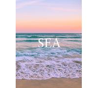 Sea: Coastal Decorative Book | Modern Beach House Accent for Coffee Tables and Shelves
