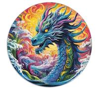 Sea Dragon 1000 Pieces Round Puzzle Jigsaw Gifts Reative Puzzles Per La Decorazione Delle Pareti