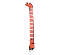 Sea Eel Style SMB per immersioni subacquee con fascia riflettente e design compatto arrotolabile, adatto per barche e immersioni a terra (1,2 m x 15 cm, arancione)