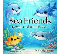 Sea Friends Kawaii Coloring Book