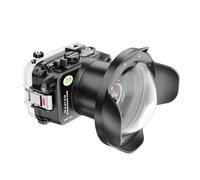 Sea frogs Alloggiamento per fotocamera compatibile con Sony ZV-E10 con obiettivo grandangolare FE 16-35 mm F4 ZA OSS, impermeabile IPX8, protezione di profondità di 40 m, custodia subacquea ideale per