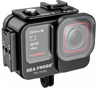 Sea frogs Custodia impermeabile in lega di alluminio per action camera Insta360 AcePro/AcePro2, custodia subacquea impermeabile, antiurto e resistente alla pressione (profondità dell'acqua 60 m)