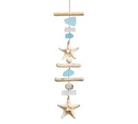Sea Glass Ornament, Decorative Home Pendant, Coastal Glass Decor with Hanging Loop, Tree Window Accent with Marine Style, Beach Inspired Accessory, for Indoor Outdoor Windowsills Yard Family