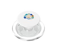 Sea Glass Shell e Onde Beachcomber Colorful Art PopSockets PopGrip per MagSafe