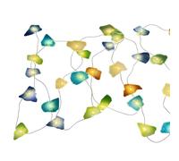 Sea Glass String Lights, Beach Themed Holiday Lighting, Festive Decorative Supplies for Home Apartment, Patio Garden Balcony Restaurant Cafe, Indoor Outdoor Party Accessory, Ambient Glow for Bedroom