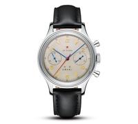 SEA-GULL 1963 International Edition, ST1901 Movement - Orologi da polso meccanici da uomo, orologio pilota con cronografo dell'aviazione, 37,4 mm, carica manuale, Nero , Cinturino