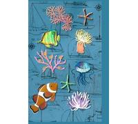 Sea Journal with Fish: Perfect for Ideas, Notes, and Thoughts - 5.5" x 8.5" - 222 Lined Pages