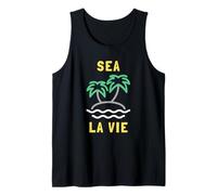Sea La Vie - Palma da Gioco di Parole da Spiaggia Minimalista Canotta